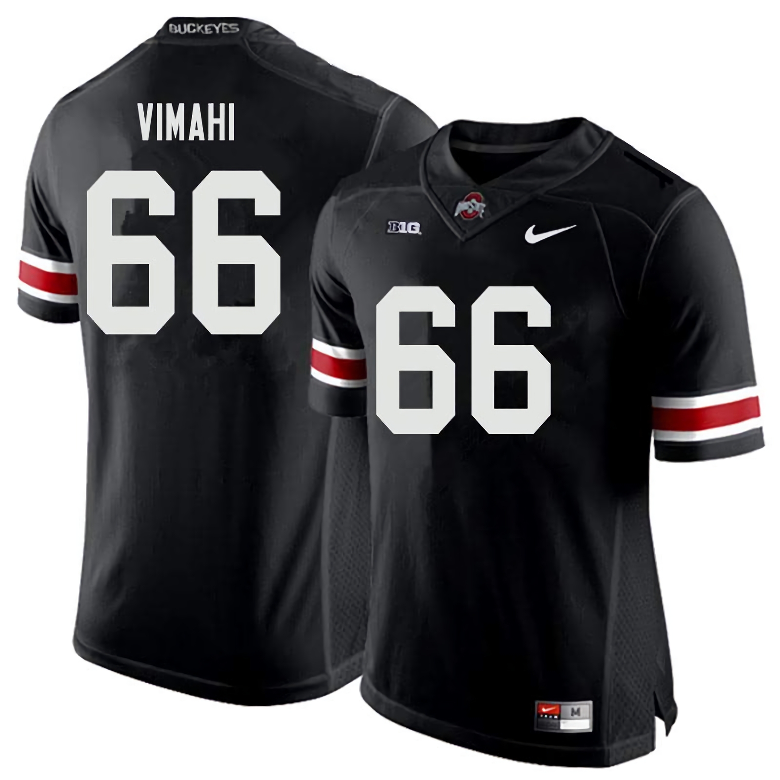 Enokk Vimahi Ohio State Buckeyes Men's NCAA #66 Nike Black College Stitched Football Jersey ZTE3856JO